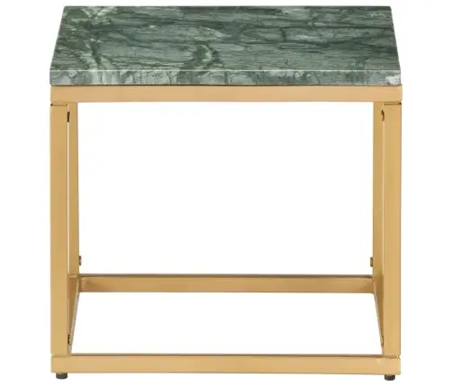 Kafijas Galdiņš, 40X40X35 Cm, Akmens, Zaļa Marmora Tekstūra Vidaxl