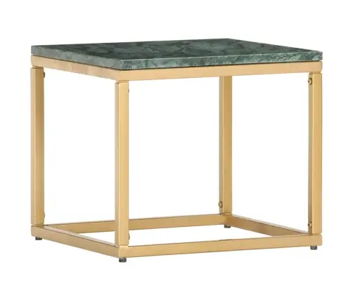 Kafijas Galdiņš, 40X40X35 Cm, Akmens, Zaļa Marmora Tekstūra Vidaxl