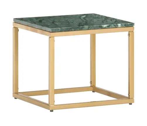 Kafijas Galdiņš, 40X40X35 Cm, Akmens, Zaļa Marmora Tekstūra Vidaxl