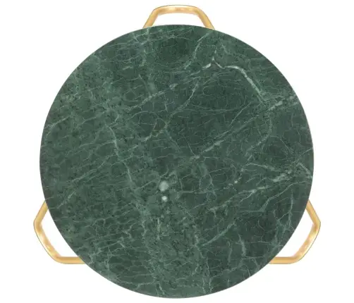 Kafijas Galdiņš, 65X65X42 Cm, Akmens, Zaļa Marmora Tekstūra Vidaxl