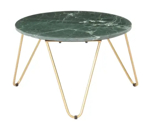 Kafijas Galdiņš, 65X65X42 Cm, Akmens, Zaļa Marmora Tekstūra Vidaxl