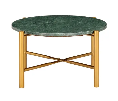 Kafijas Galdiņš, 60X60X35 Cm, Akmens, Zaļa Marmora Tekstūra Vidaxl