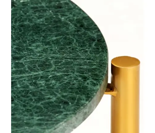 Kafijas Galdiņš, 60X60X35 Cm, Akmens, Zaļa Marmora Tekstūra Vidaxl