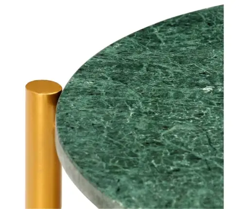 Kafijas Galdiņš, 60X60X35 Cm, Akmens, Zaļa Marmora Tekstūra Vidaxl