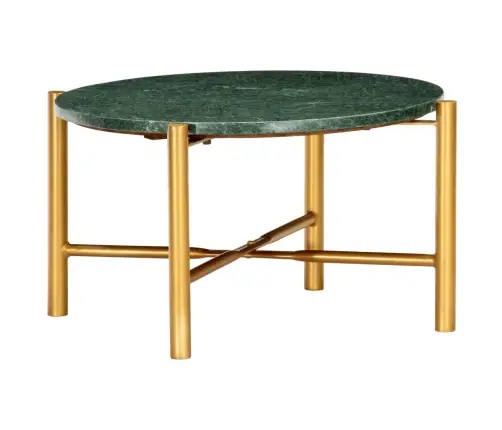 Kafijas Galdiņš, 60X60X35 Cm, Akmens, Zaļa Marmora Tekstūra Vidaxl