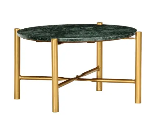 Kafijas Galdiņš, 60X60X35 Cm, Akmens, Zaļa Marmora Tekstūra Vidaxl