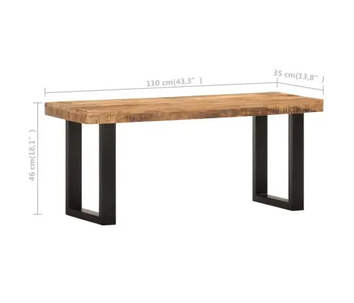 Pink 110 cm Töötlemata Mangopuit Ja Teras