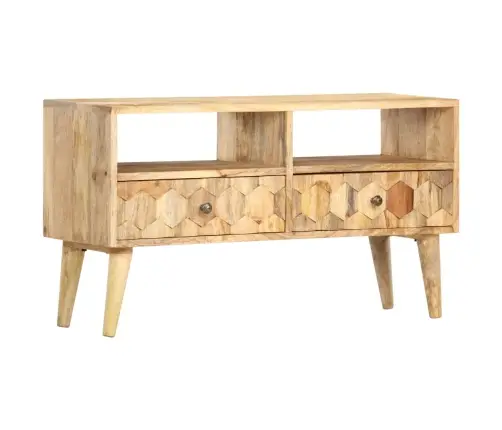 Tv Skapītis, 90X30X50 Cm, Mango Masīvkoks Vidaxl