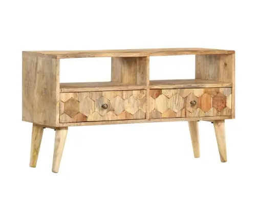 Tv Skapītis, 90X30X50 Cm, Mango Masīvkoks Vidaxl