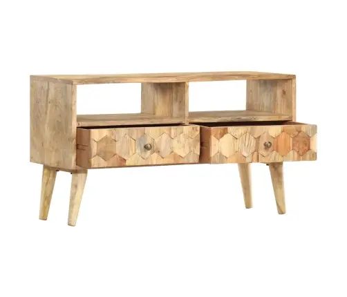 Tv Skapītis, 90X30X50 Cm, Mango Masīvkoks Vidaxl