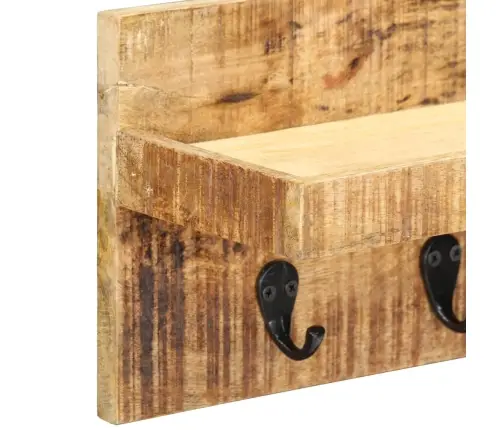 Sienas Drēbju Pakaramais, 60X15X20 Cm, Mango Masīvkoks Vidaxl