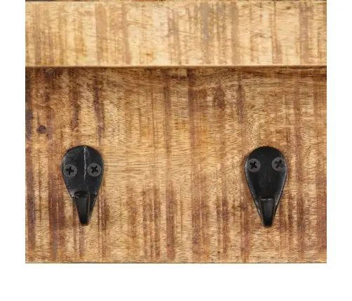 Sienas Drēbju Pakaramais, 60X15X20 Cm, Mango Masīvkoks Vidaxl