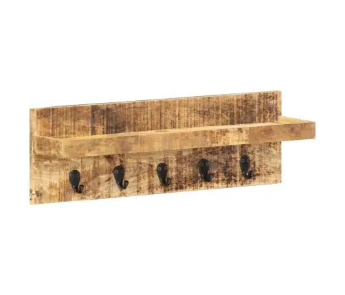 Sienas Drēbju Pakaramais, 60X15X20 Cm, Mango Masīvkoks Vidaxl