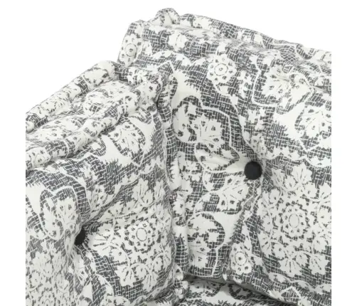 Palešu Dīvānu Spilvens, Gaiši Pelēks Audums, Tekstilmozaīka Vidaxl