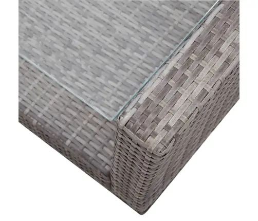 Poilsio Komplektas Su Pagalvėmis, 4 Dalių, Pilkas, Poliratanas