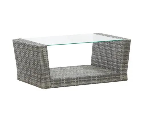 Poilsio Komplektas Su Pagalvėmis, 4 Dalių, Pilkas, Poliratanas