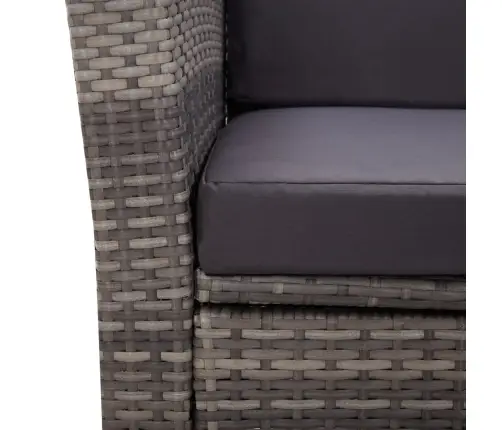 5-Daļīgs Dārza Mēbeļu Komplekts, Matrači, Pe Rotangpalma Vidaxl