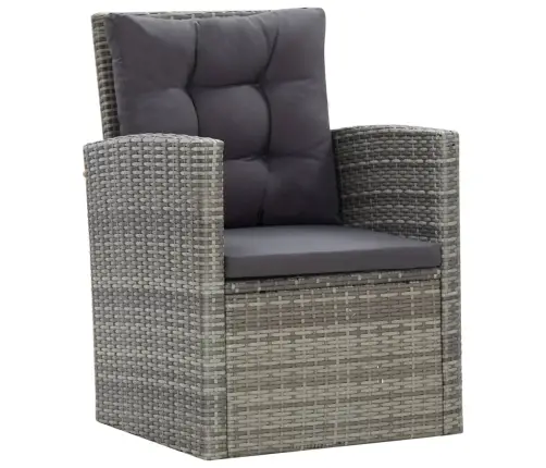 5-Daļīgs Dārza Mēbeļu Komplekts, Matrači, Pe Rotangpalma Vidaxl