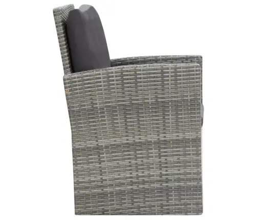 5-Daļīgs Dārza Mēbeļu Komplekts, Matrači, Pe Rotangpalma Vidaxl