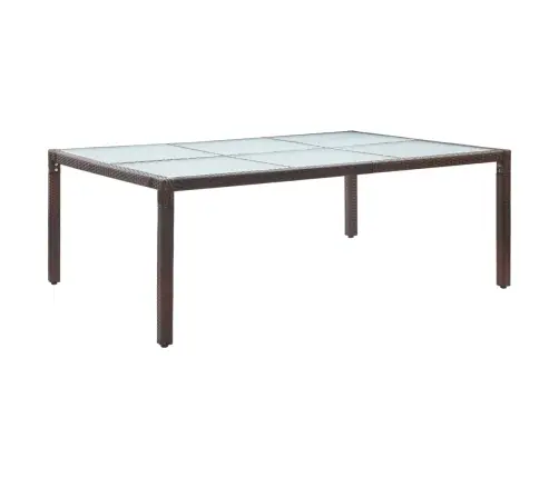 Dārza Galds, 200X150X74 Cm, Brūna Pe Rotangpalma Vidaxl