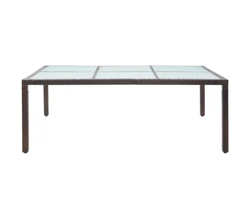 Dārza Galds, 200X150X74 Cm, Brūna Pe Rotangpalma Vidaxl