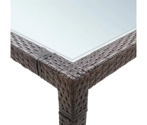 Dārza Galds, 200X150X74 Cm, Brūna Pe Rotangpalma Vidaxl