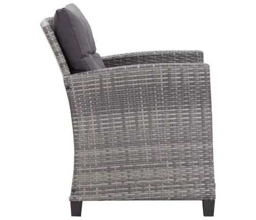 6-Daļīgs Dārza Atpūtas Mēbeļu Komplekts Ar Matračiem, Pelēks Pe Vidaxl