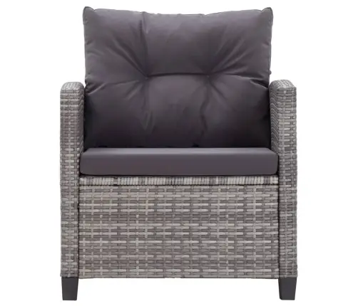 6-Daļīgs Dārza Atpūtas Mēbeļu Komplekts Ar Matračiem, Pelēks Pe Vidaxl