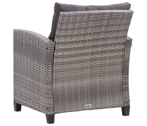 6-Daļīgs Dārza Atpūtas Mēbeļu Komplekts Ar Matračiem, Pelēks Pe Vidaxl