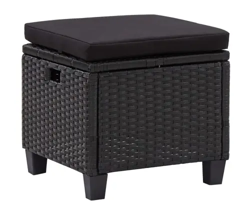 6-Daļīgs Dārza Dīvāna Komplekts Ar Matračiem, Pe Rotanpalma Vidaxl