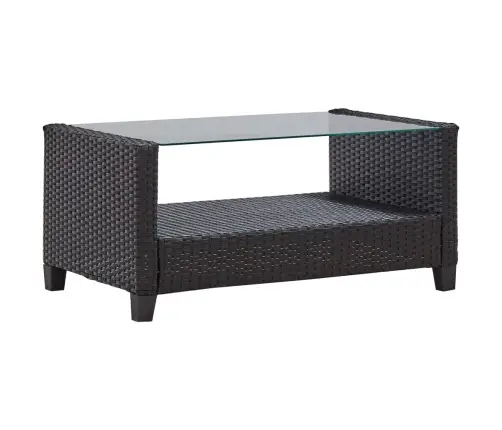 6-Daļīgs Dārza Dīvāna Komplekts Ar Matračiem, Pe Rotanpalma Vidaxl