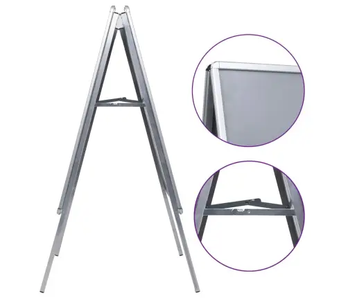 A1 Plakātu Stends, Alumīnijs Vidaxl