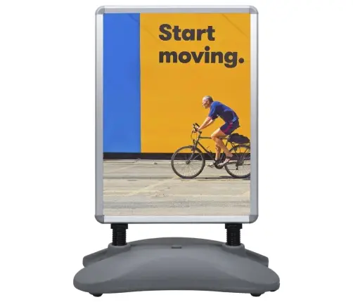 A1 Plakātu Stends, Pelēks, Alumīnija Sakausējums Vidaxl