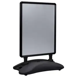 A1 Plakātu Stends, Melns, Alumīnija Sakausējums Vidaxl