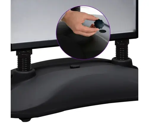 A1 Plakātu Stends, Melns, Alumīnija Sakausējums Vidaxl