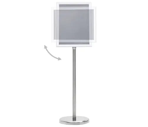 Pastatomas Stovas Reklamai, Sidabrinis, Aliuminio Lydinys, A4