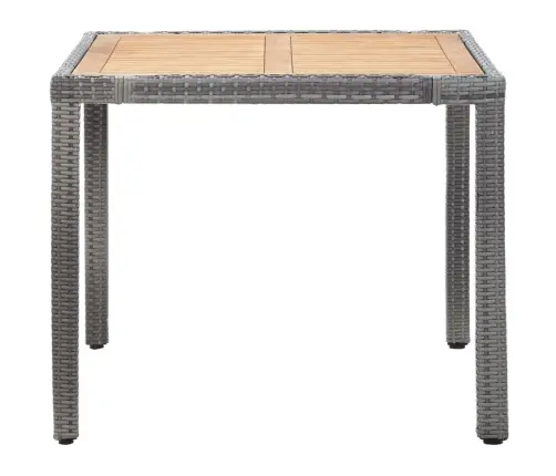 5-Daļīgs Dārza Mēbeļu Komplekts Ar Matračiem, Pe Pinums, Pelēks Vidaxl