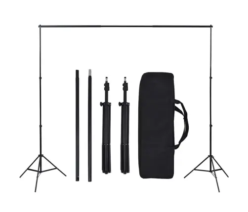 Fotostudijas Komplekts - Gaismas Izkliedētāji Un Foni Vidaxl