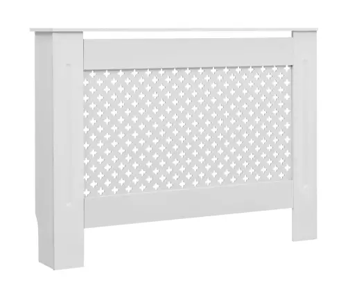 Radiatora Pārsegi, 2 Gab., Balti, 112X19X81,5 Cm, Mdf Vidaxl