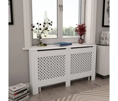 Radiaatorikatted 2 Tk, Valged, 152 X 19 X 81,5 cm Mdf