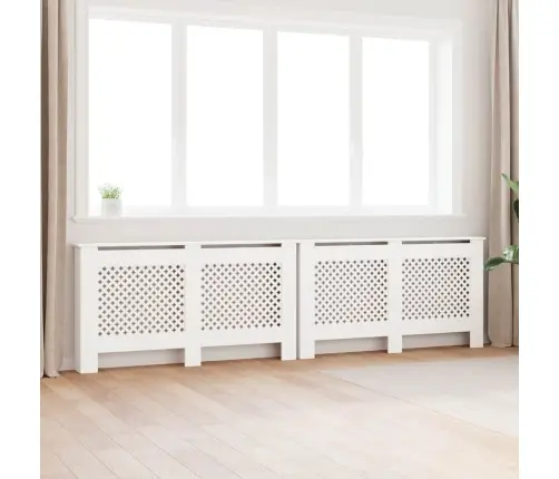 Radiaatorikatted 2 Tk, Valged, 152 X 19 X 81,5 cm Mdf