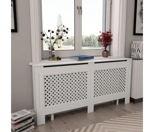 Radiaatorikatted 2 Tk, Valged, 172 X 19 X 81,5 cm Mdf