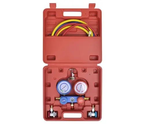 Üheastmeline Vaakumpump 2-Suunalise Kollektori Manomeetriga