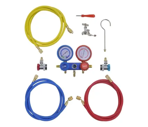 Üheastmeline Vaakumpump 2-Suunalise Kollektori Manomeetriga