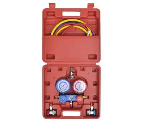 Vienpakāpes Vakuuma Sūknis, Divvirziena Kolektors Un Mērierīce Vidaxl