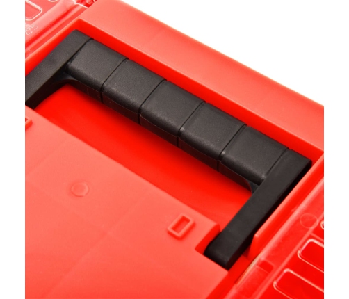 Instrumentu Kaste Plastmasas, 462X256X242 Mm, Sarkana Vidaxl
