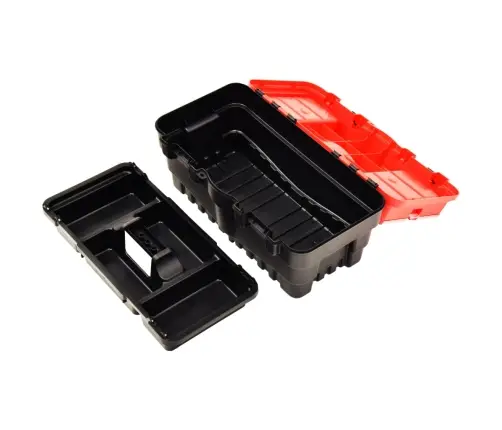 Instrumentu Kaste Plastmasas, 462X256X242 Mm, Sarkana Vidaxl