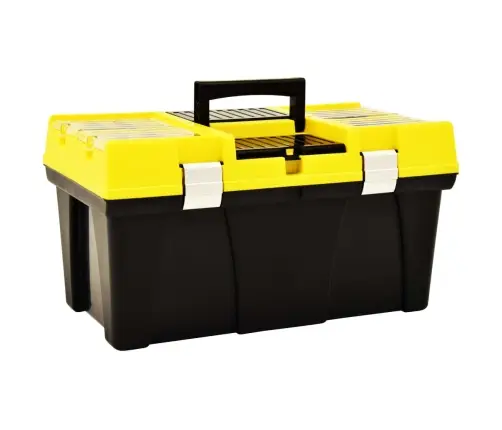 Instrumentu Kaste Plastmasas, 595X337X316 Mm, Dzeltena Vidaxl