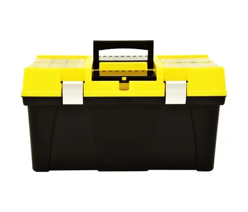 Instrumentu Kaste Plastmasas, 595X337X316 Mm, Dzeltena Vidaxl