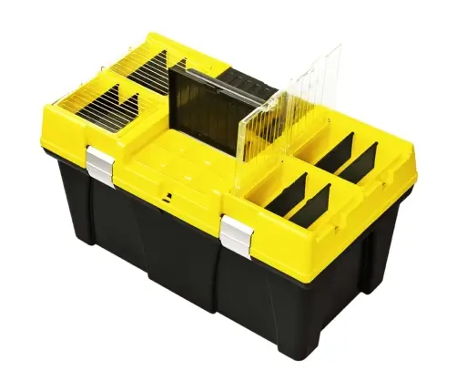 Instrumentu Kaste Plastmasas, 595X337X316 Mm, Dzeltena Vidaxl